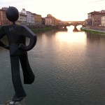 Statua dell'artista Clet chiamata uomo comune